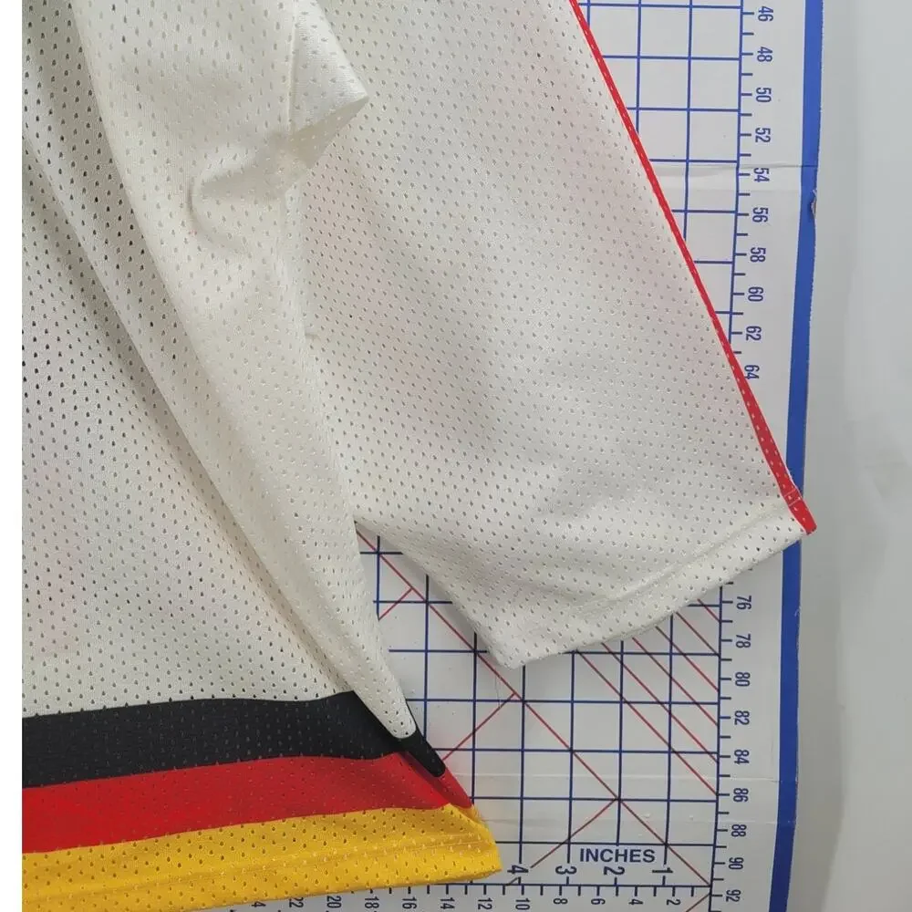 Vintage Adidas Karamalz Hockey Jersey Red Black Gold Timeless Streetwear‎